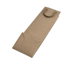 Taška na víno hnedá Pálava Natura 11x10x38