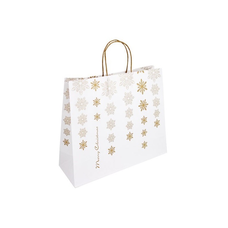 Vianočná taška biela Kristal 36x12x30 Vianočná taška biela Kristal 36x12x30