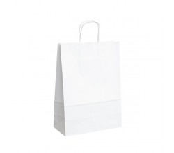 Papierová taška biela ExtraTWIST 24x11x33