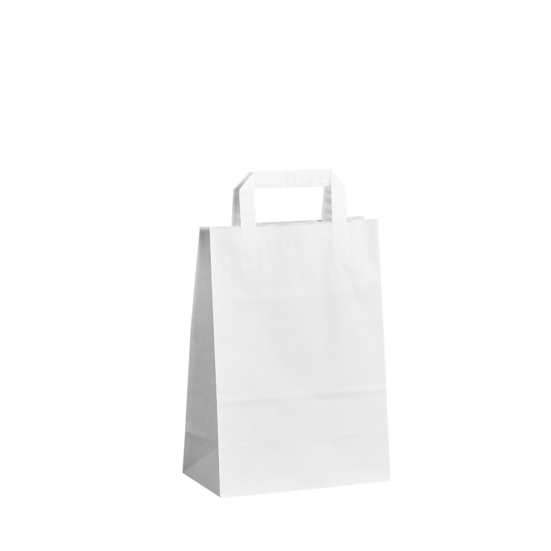 Papierová taška biela Topcraft 20x10x28