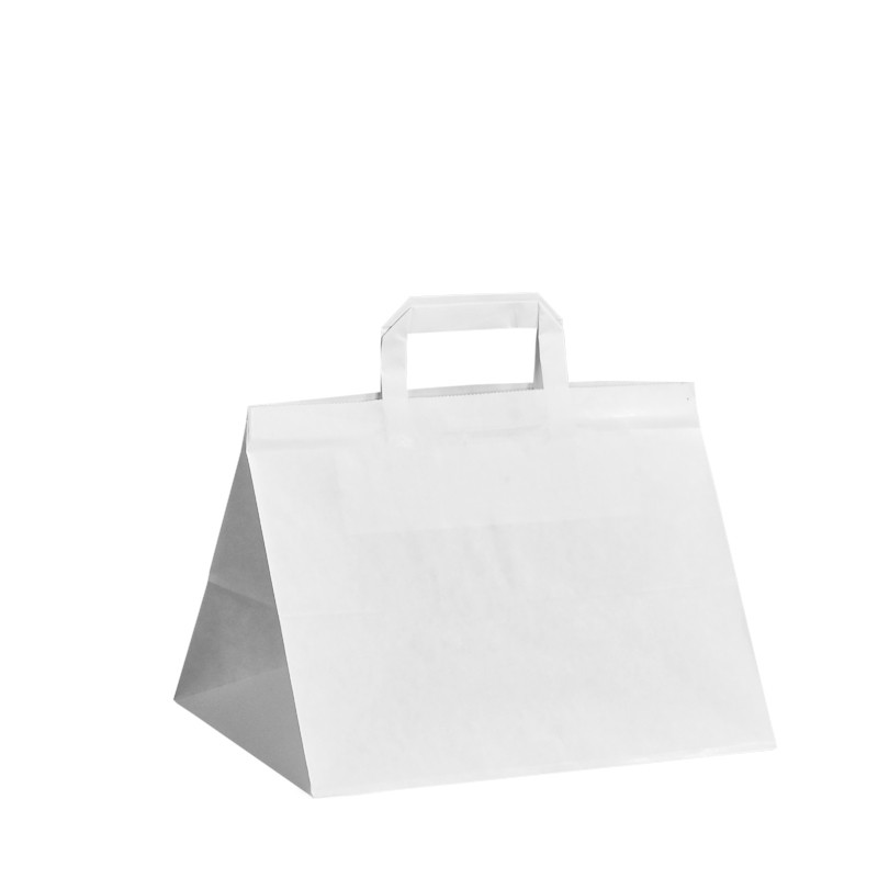 Papierová taška biela Takeaway 32x22x24