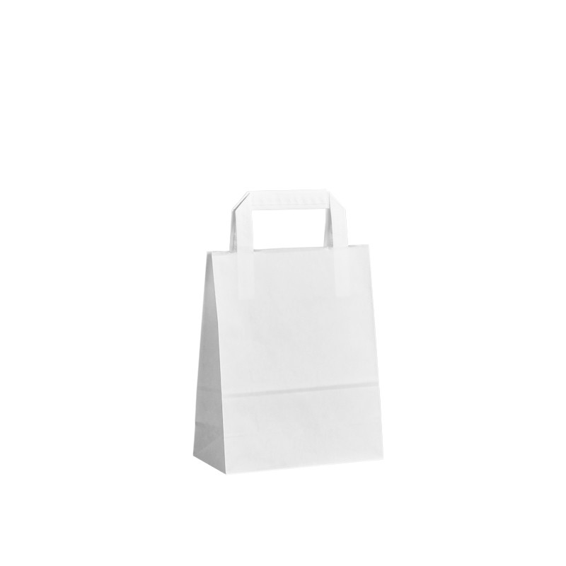 Papierová taška biela Krafter 18x9x22