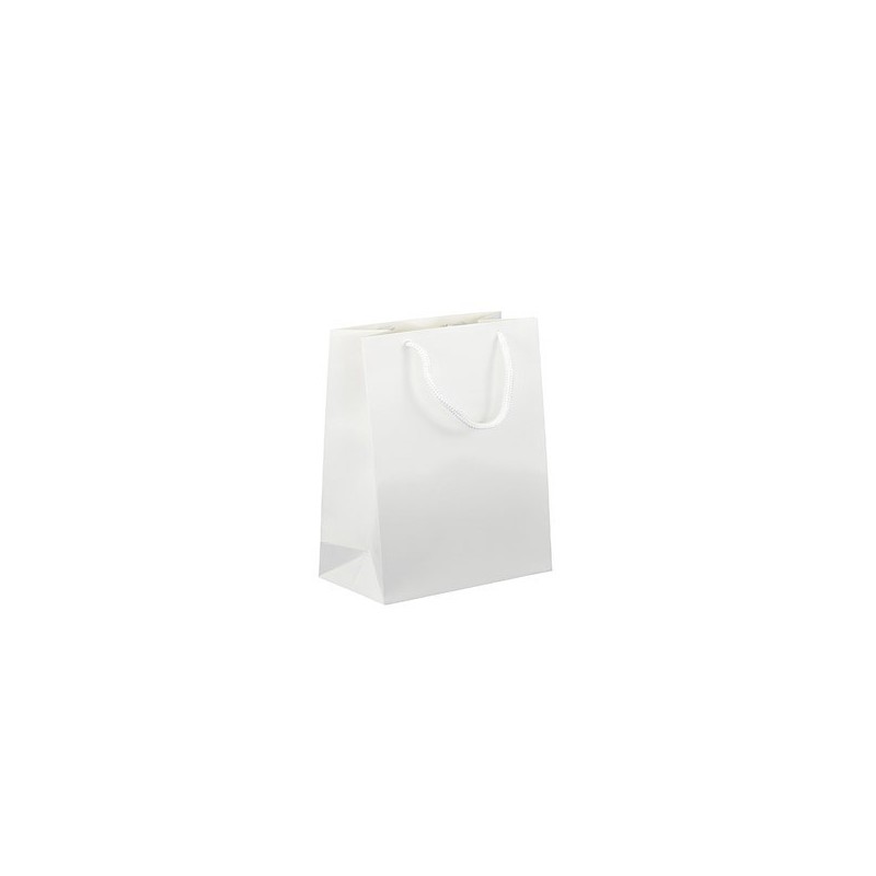 Darčeková taška biela Verona 16x8x19 MAT