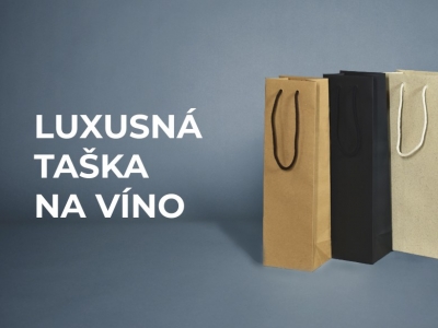 Luxusné tašky na víno, ideálne pre darovanie akéhokoľvek alkoholu